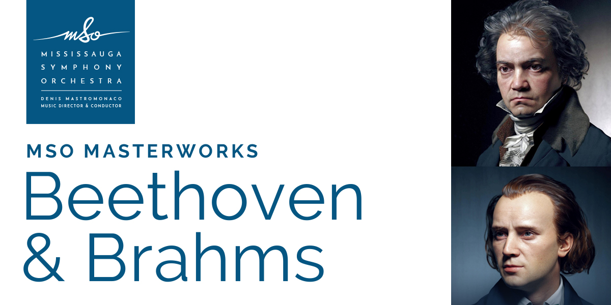 Event graphic for MSO: Beethoven and Brahms.